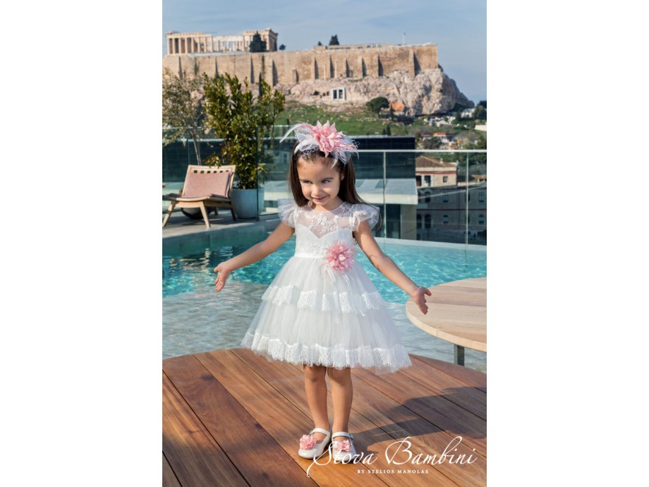  Βαπτιστικό Φόρεμα κορίτσι G06 Stova Bambini SS2020